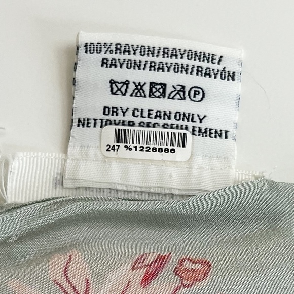 Anthropologie Floral Kimono Shawl Women One Size Peach Gray Larissa Lightweight - Picture 11 of 12